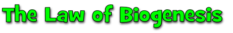 The Law of Biogenesis